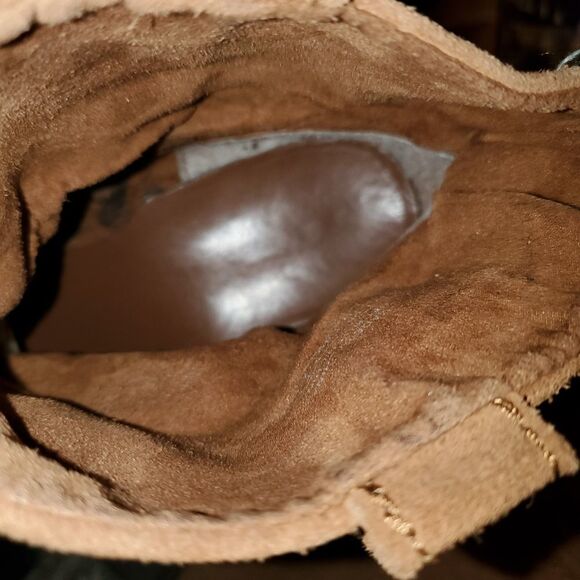 Call it Spring Tan Suede Booties Size 9 - Picture 7 of 8